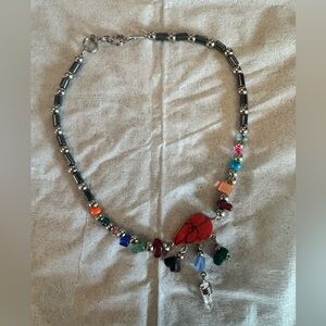 Gemstone adjustable anklet